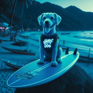 Ricochet, the Surfing Sensation 🌊🐾